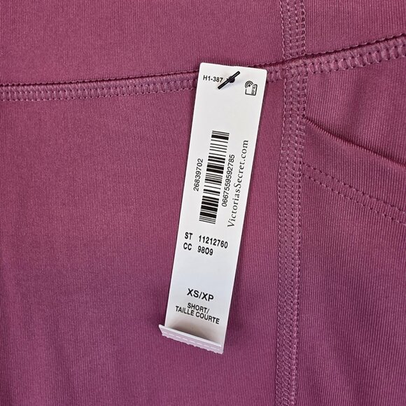 Victoria's Secret Sport Leggings Womens XS Short Mauve Essential 7/8 Pockets - Picture 2 of 13